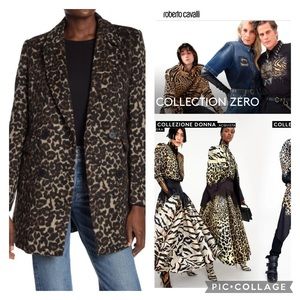 Dolce Cabo Double Breasted Leopard Coat sz S
